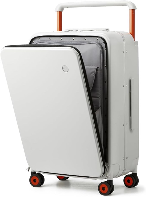 mixi Luggage Suitcase with Spinner Wheels, Hardside Rolling Suitcase PC with Cover & TSA Lock Lightweight Travel Case 22in Checked in, Avocado Green