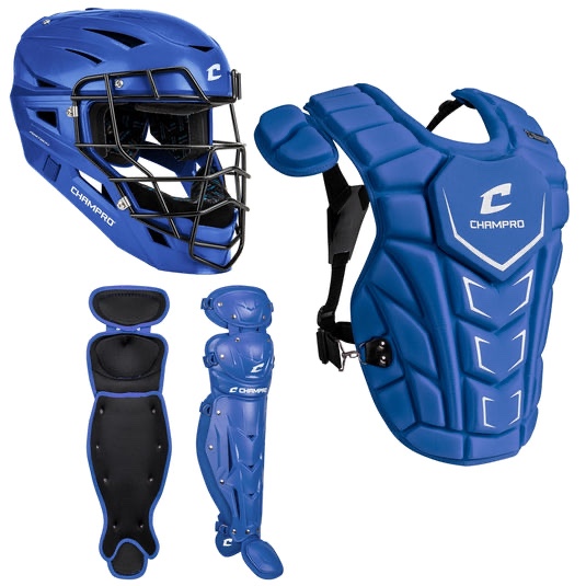 CHAMPRO Optimus MVP Plus Catcher's Kit,blue, size YOUTH (12-14.5”)