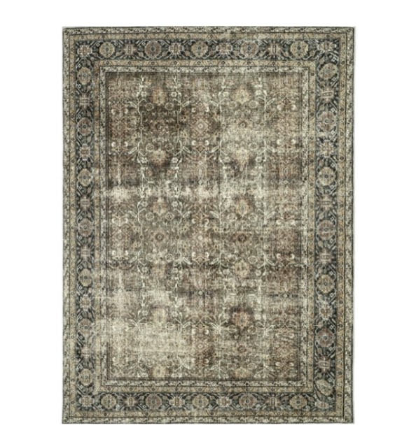 berthmeer 9'x12' large area rugs for living room bedroom vintage traditional rugs machine washable non-slip, brown
