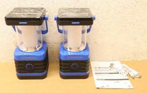 Westinghouse 1000 Lumen Solar Rechargeable LED Portable Lanterns (Set of 2)