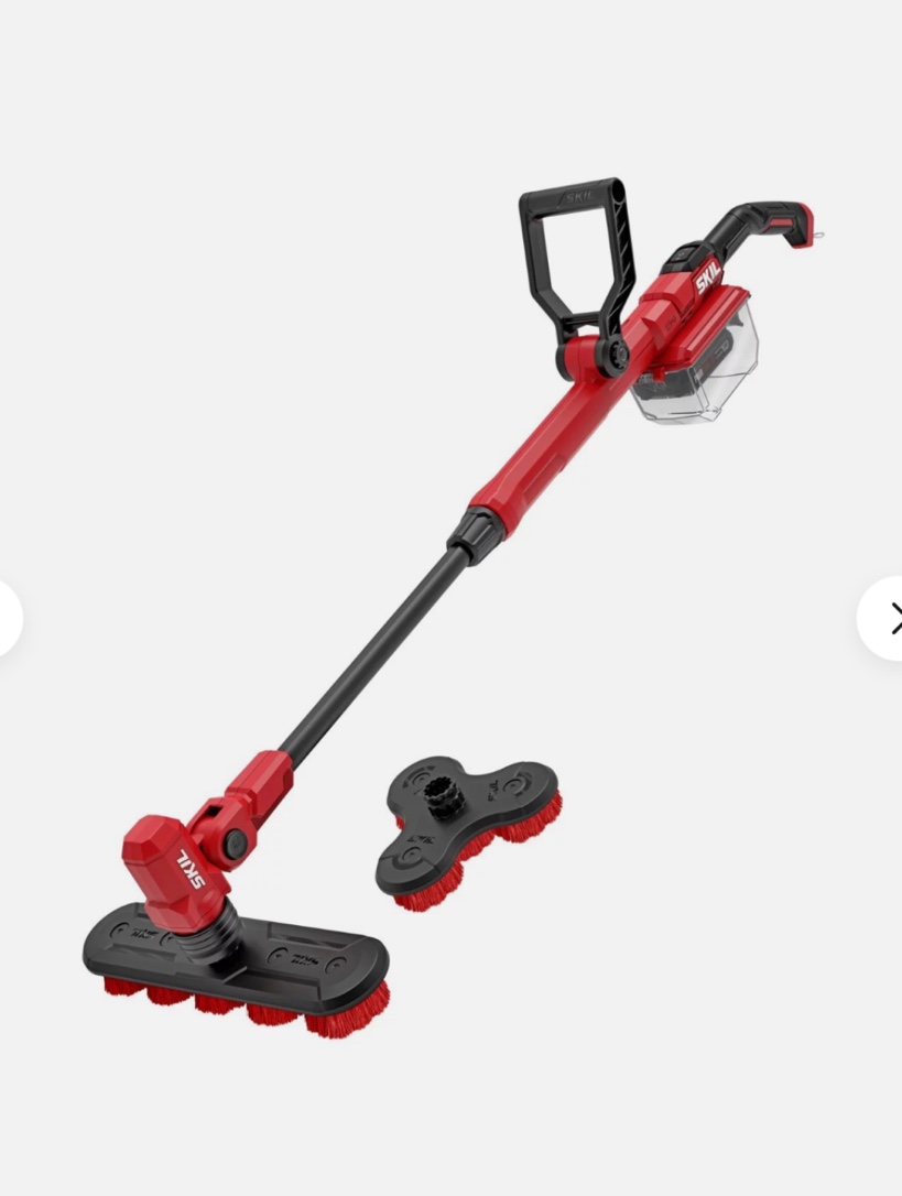 skil 20v electric power scrubber with accessories