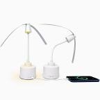 2 PACK ) Tech2 Fly Fan & Portable Charger w/ INTEGRATED TABLE LAMP