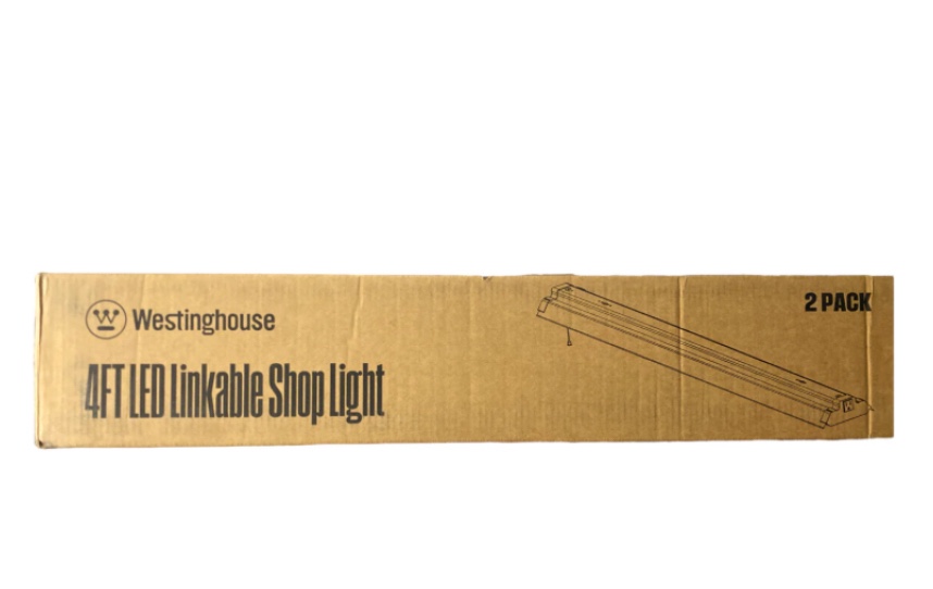  honeywell led 4' linkable 5000 lumen shop light, 2pk