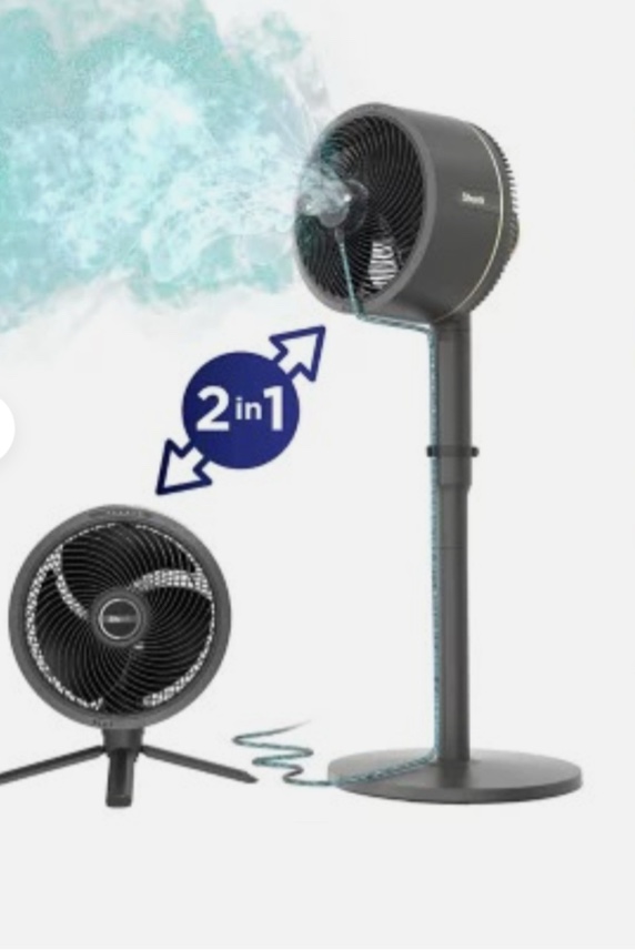 Shark FA225 FlexBreeze Indoor/Outdoor Fan with InstaCool Mist Attachment,