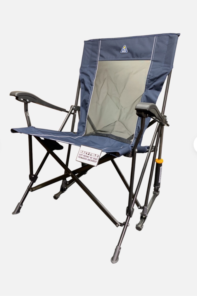  gci roadtrip rocker xl, oversized hard-arm spring-action camping rocker