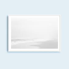 black and white minimalist beach III print size 32x24