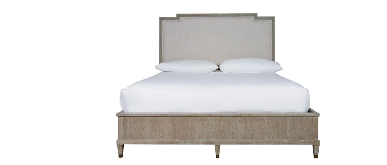 ( incomplete)Sanford upholstered panel footboard size king 
