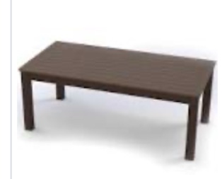 Tristian Outdoor Aluminum Coffee Table