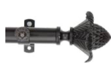 Bloom Adjustable Single Curtain Rod