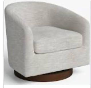 Bennett Upholstered Swivel Barrel Chair 