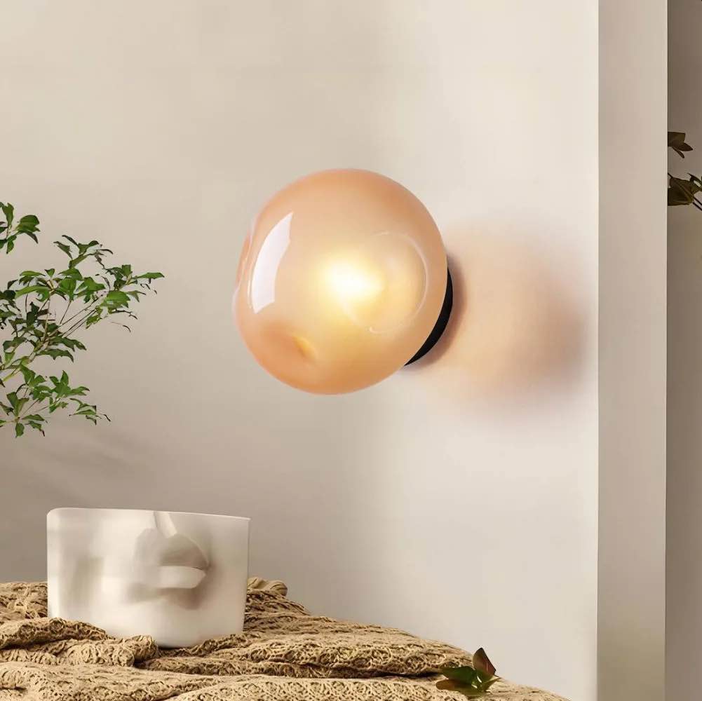 Latitude Run Glint 1-Light Modern Transitional Flush Mounted Wall Sconce