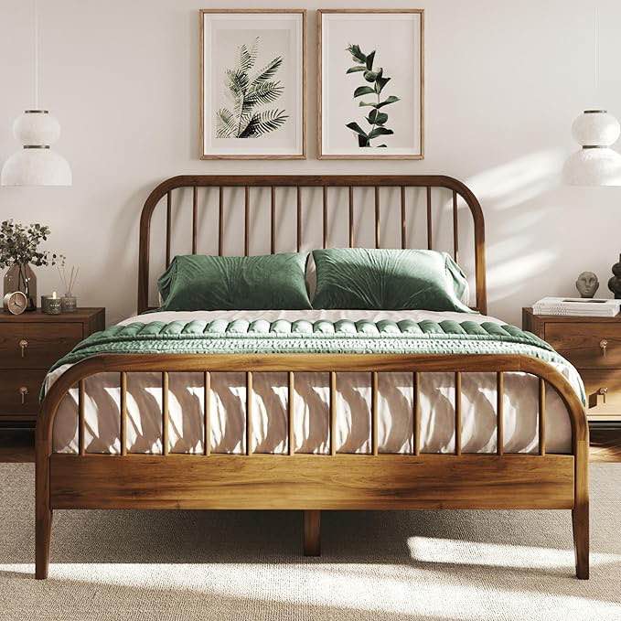 Wesley Queen Bed Walnut Side Rail incomplete 