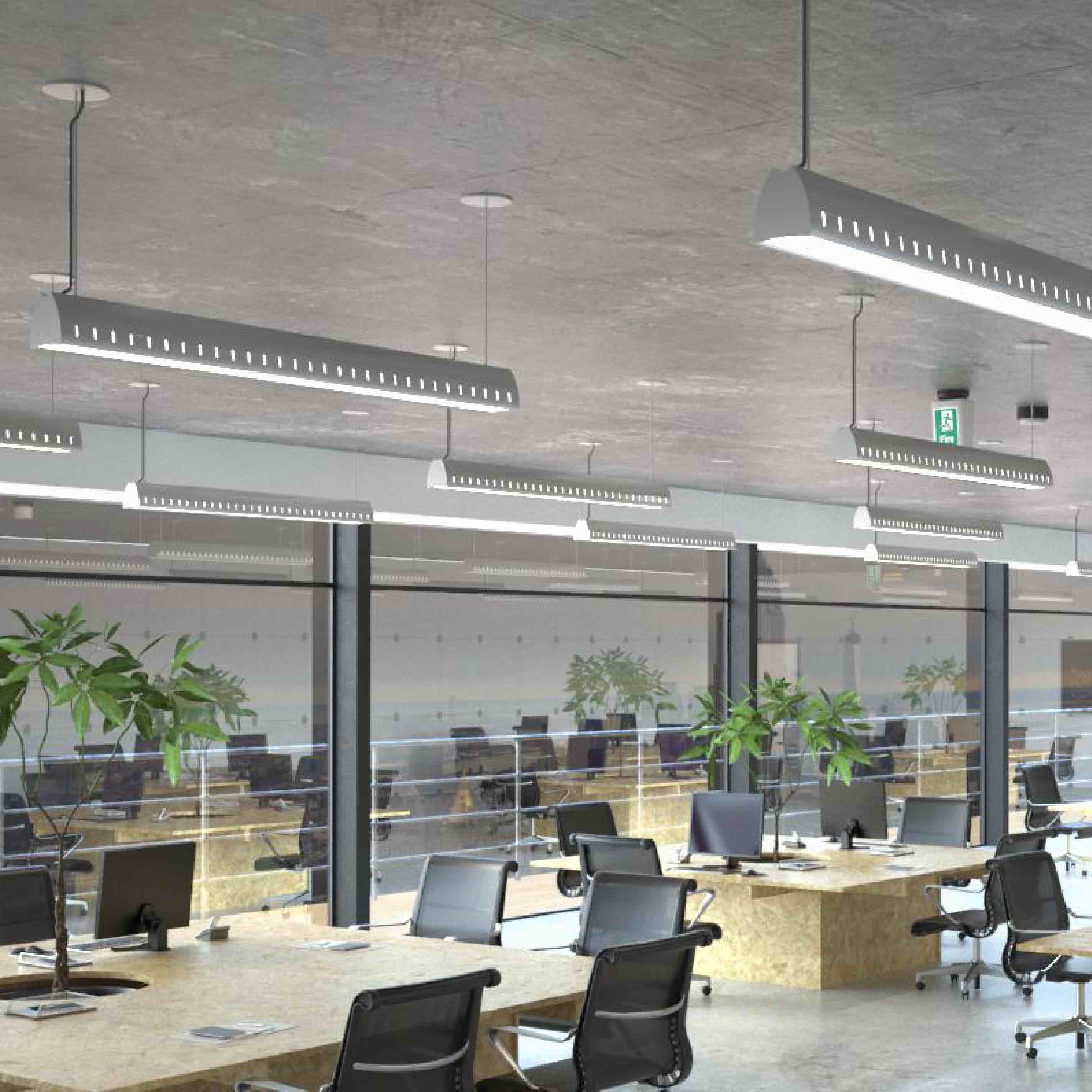 Kontur Ha 2x48 a Kontur series architectural light fixture