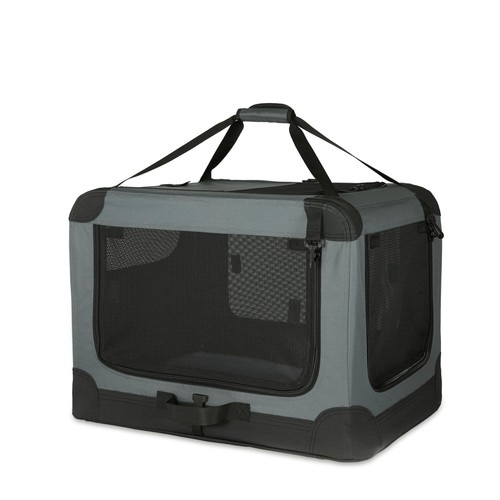 Portable Soft Collapsible Dog Crate, Travel Dog Crate, 4- Door Foldal color 
