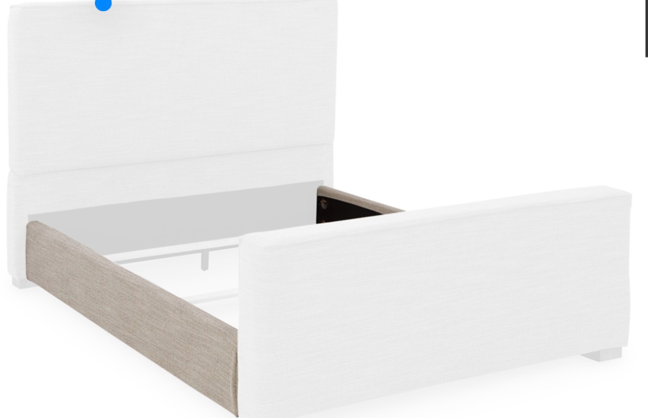 B783 - 97 Dakmore  KING/QUEEN Upholstered Rails 