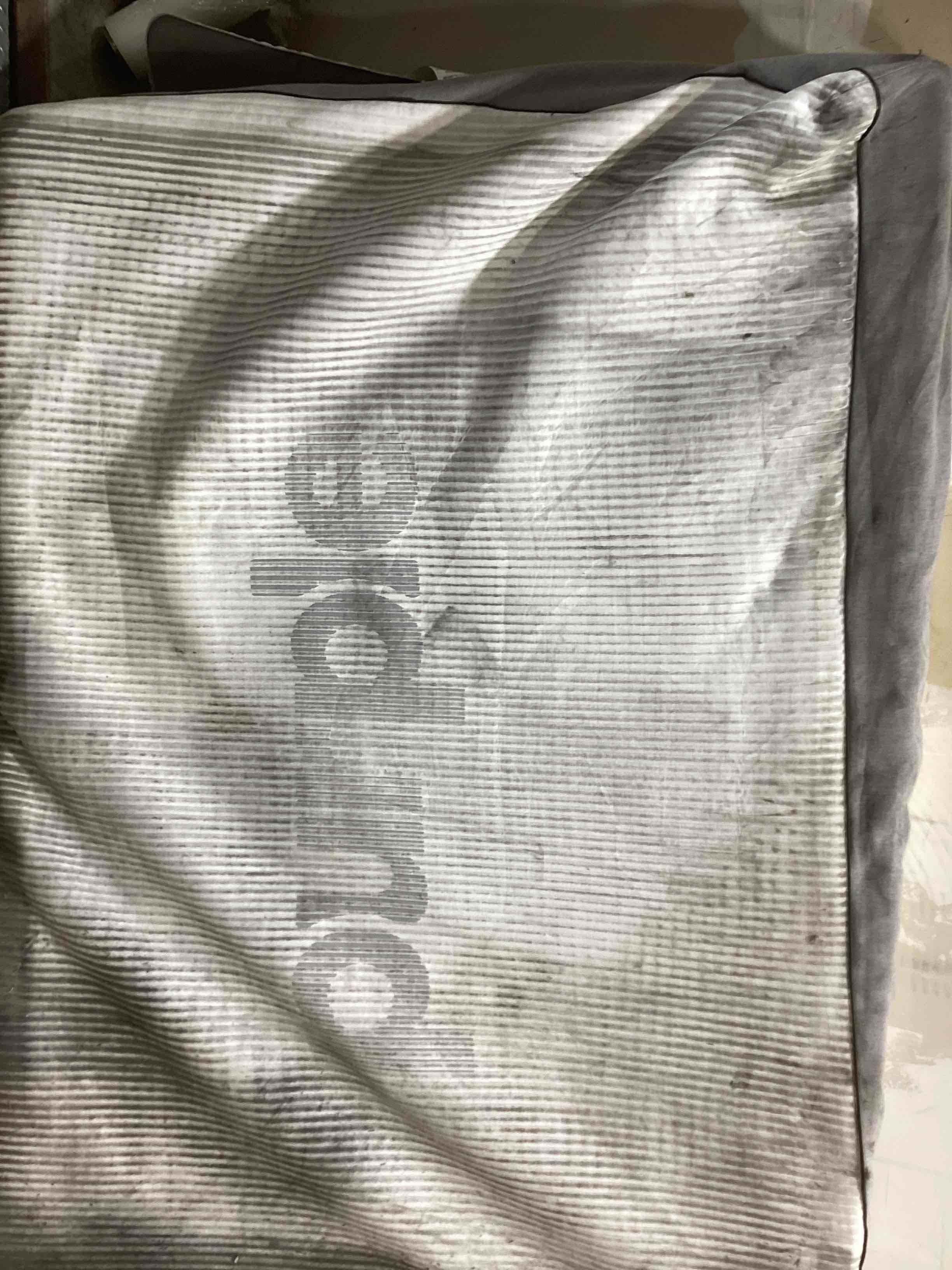 Condition photo showing As Is for purple original the mattress – queen, 9.25" gelflex grid, better than memory foam, pressure relief, temperature neutral, breathable, motion isolation, made in usa