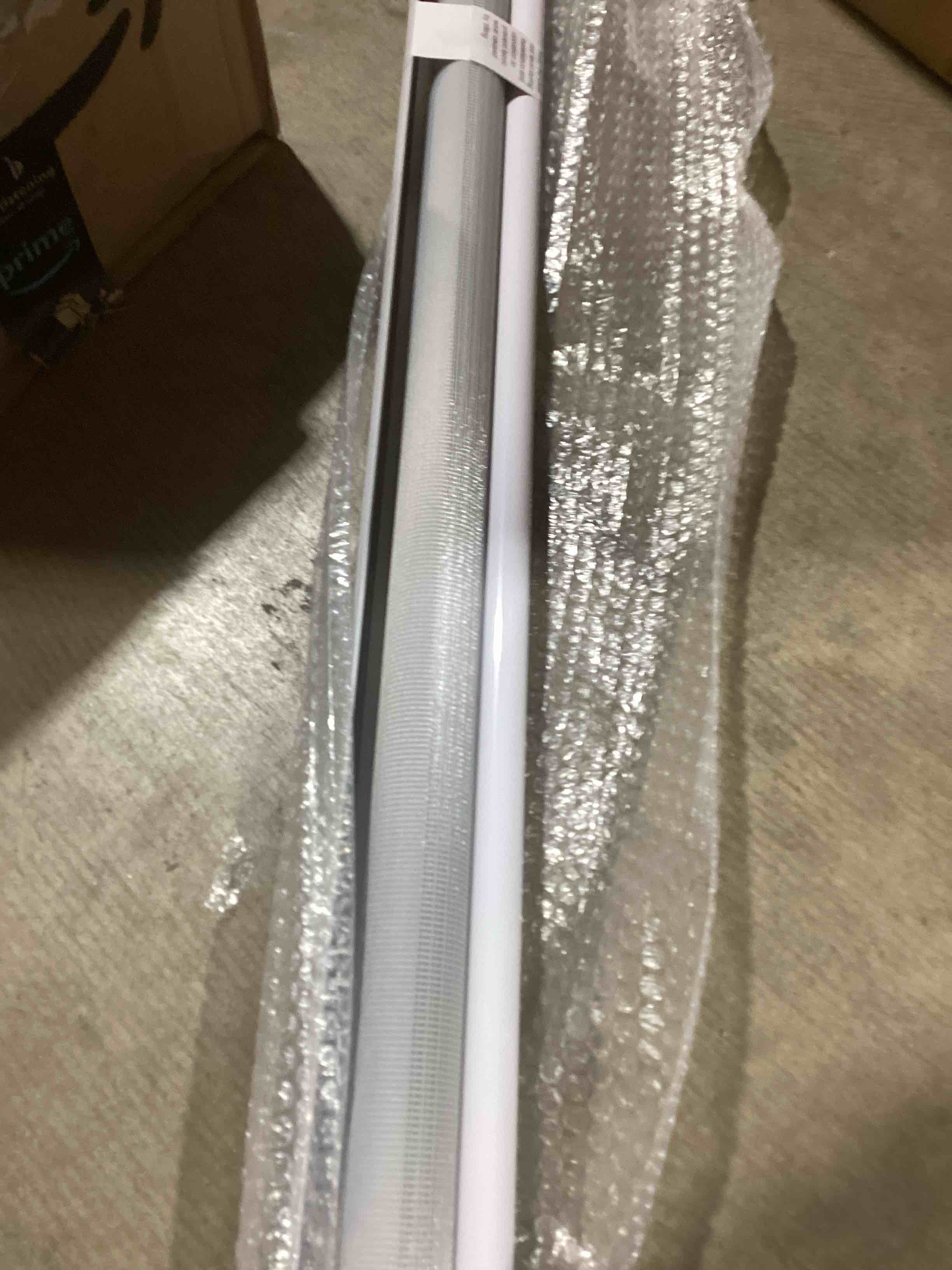 Condition photo showing Good Condition for smonter cordless zebra blinds for windows zebra roller shades with metal valance free stop dual layer sheer blinds day night privacy light filtering, 60”*72” (152*183 cm) , light grey