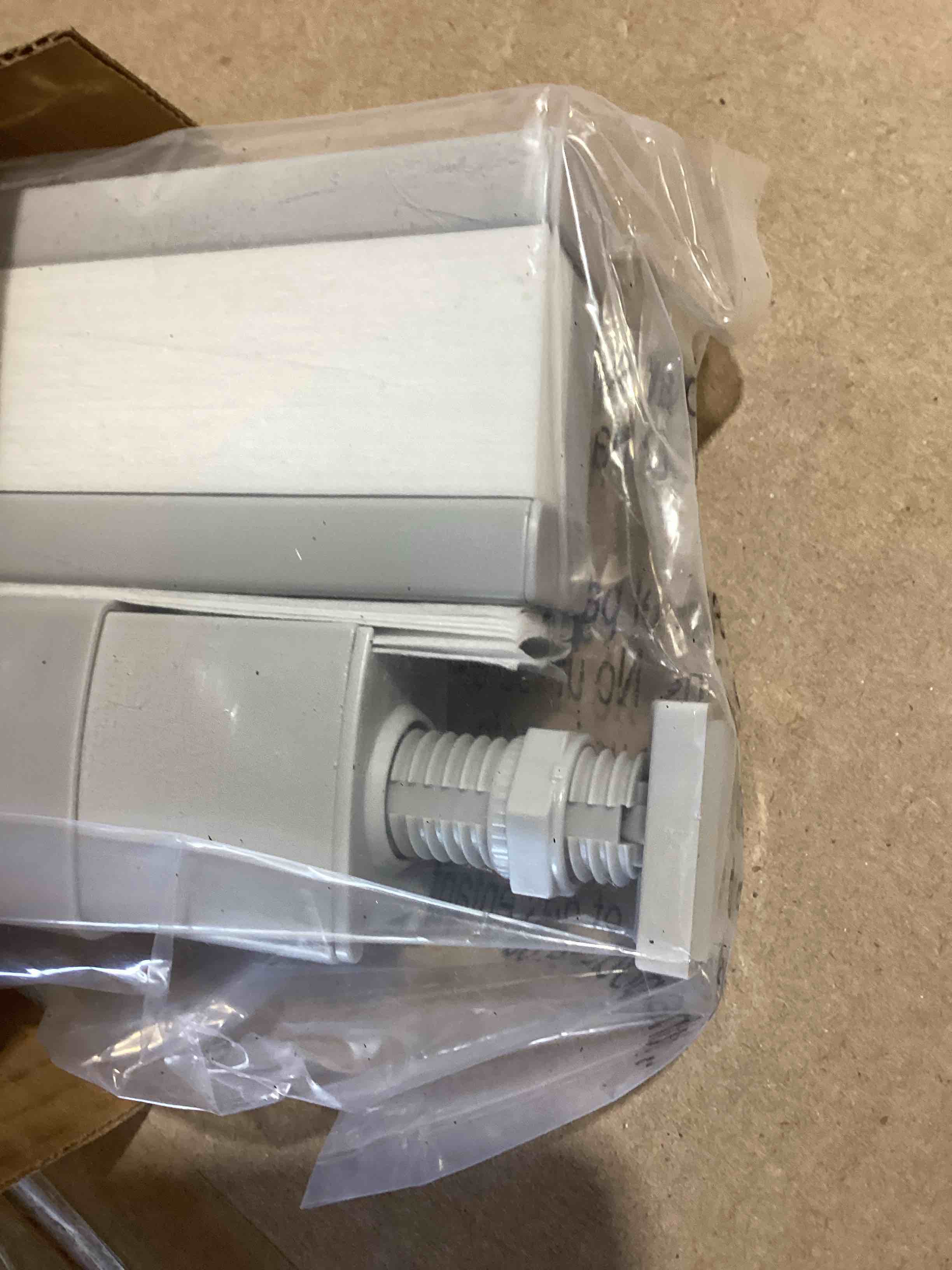 Condition photo showing New/Like New for lazblinds no tools no drill cordless cellular shades, top down bottom up (tdbu) honeycomb shades for home, light filtering thermal insulation blinds for windows, 21" w x 48" h, grey light filtering - grey 21" w x 48" h