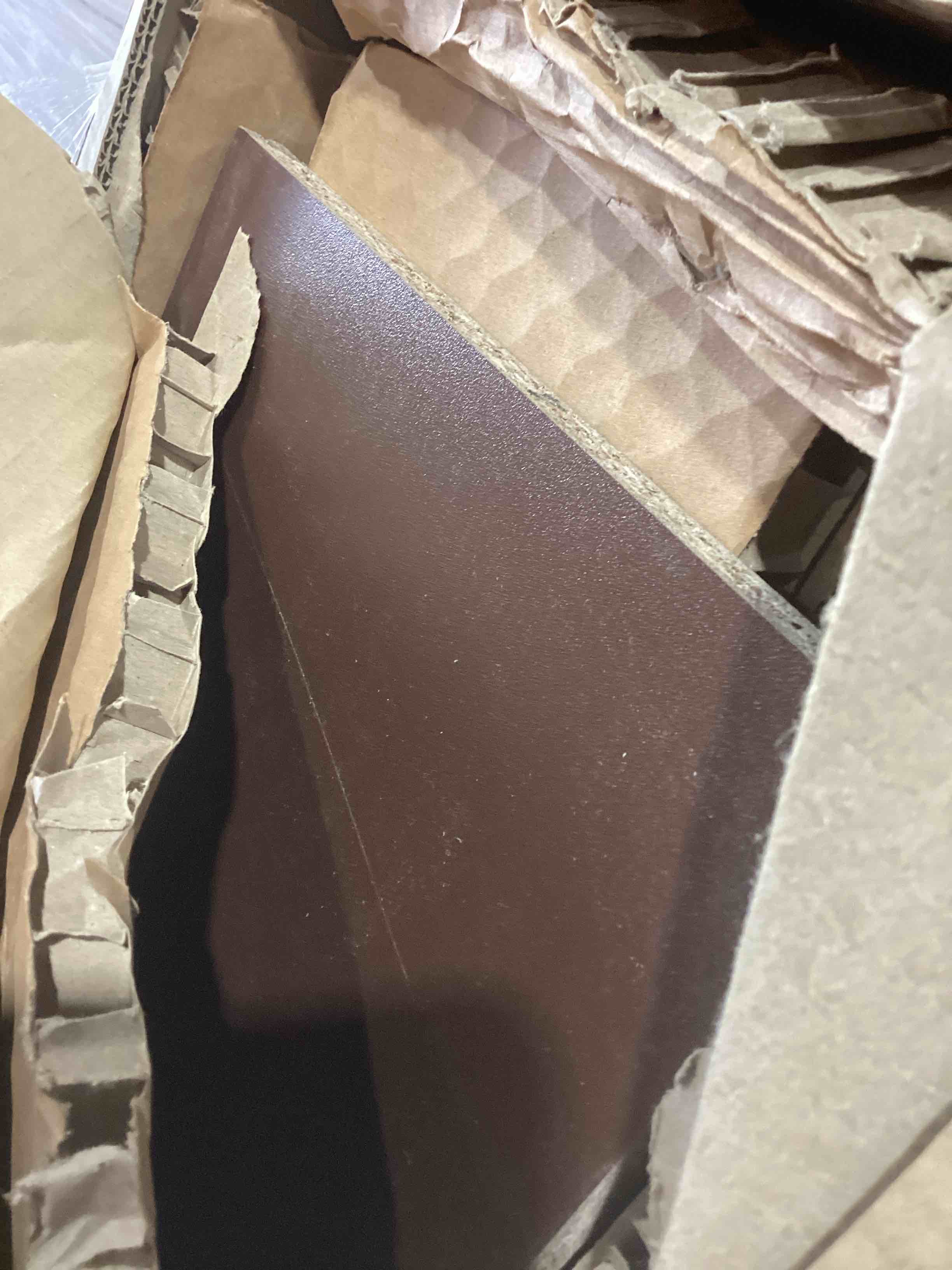 Condition photo showing As Is for amazon basics 7 cube organizer bookcase, storage shelves, book shelf, espresso, 9.3"d x 19.5"w x 41.7"h