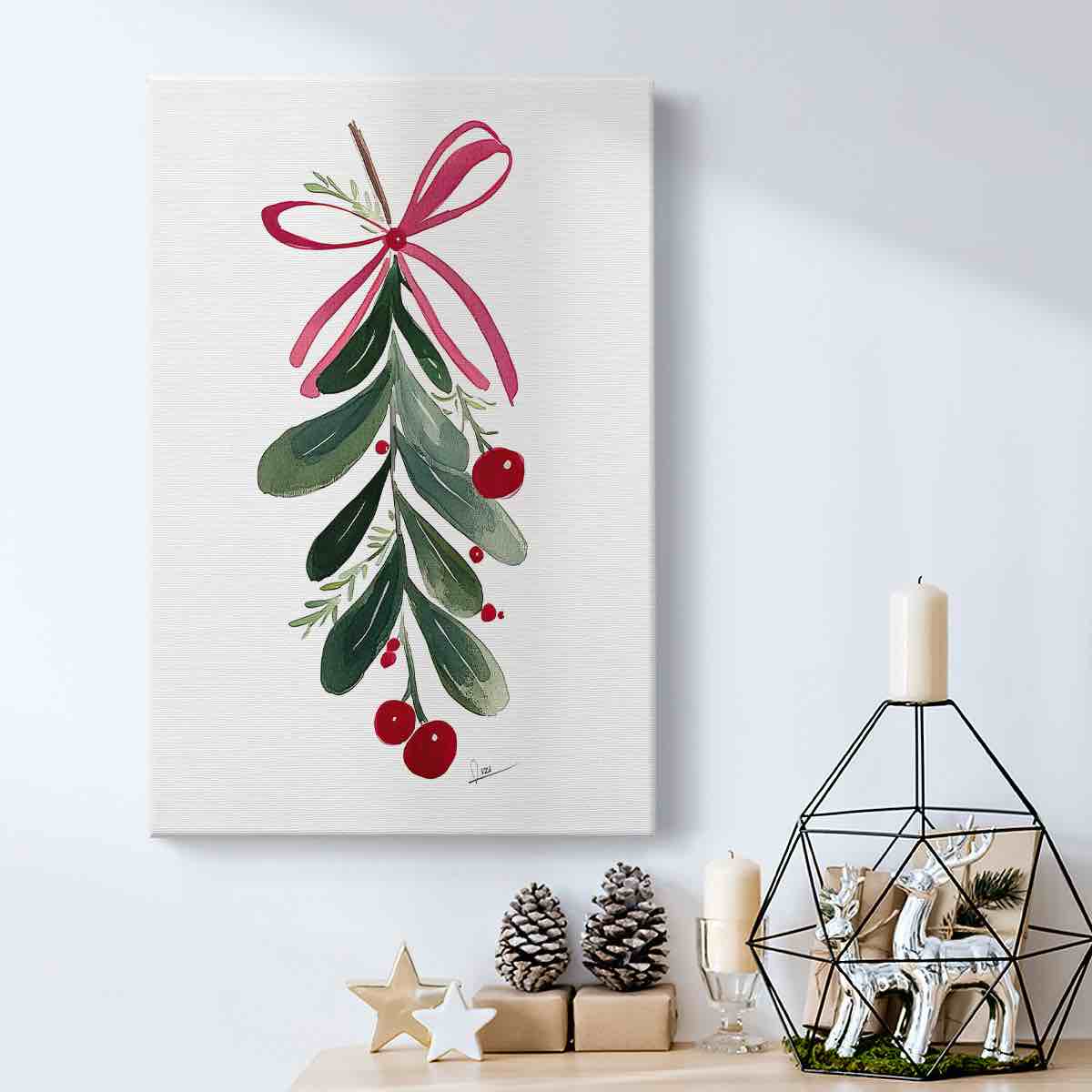 Christmas Holiday Art - Gallery Wrapped Canvas XII