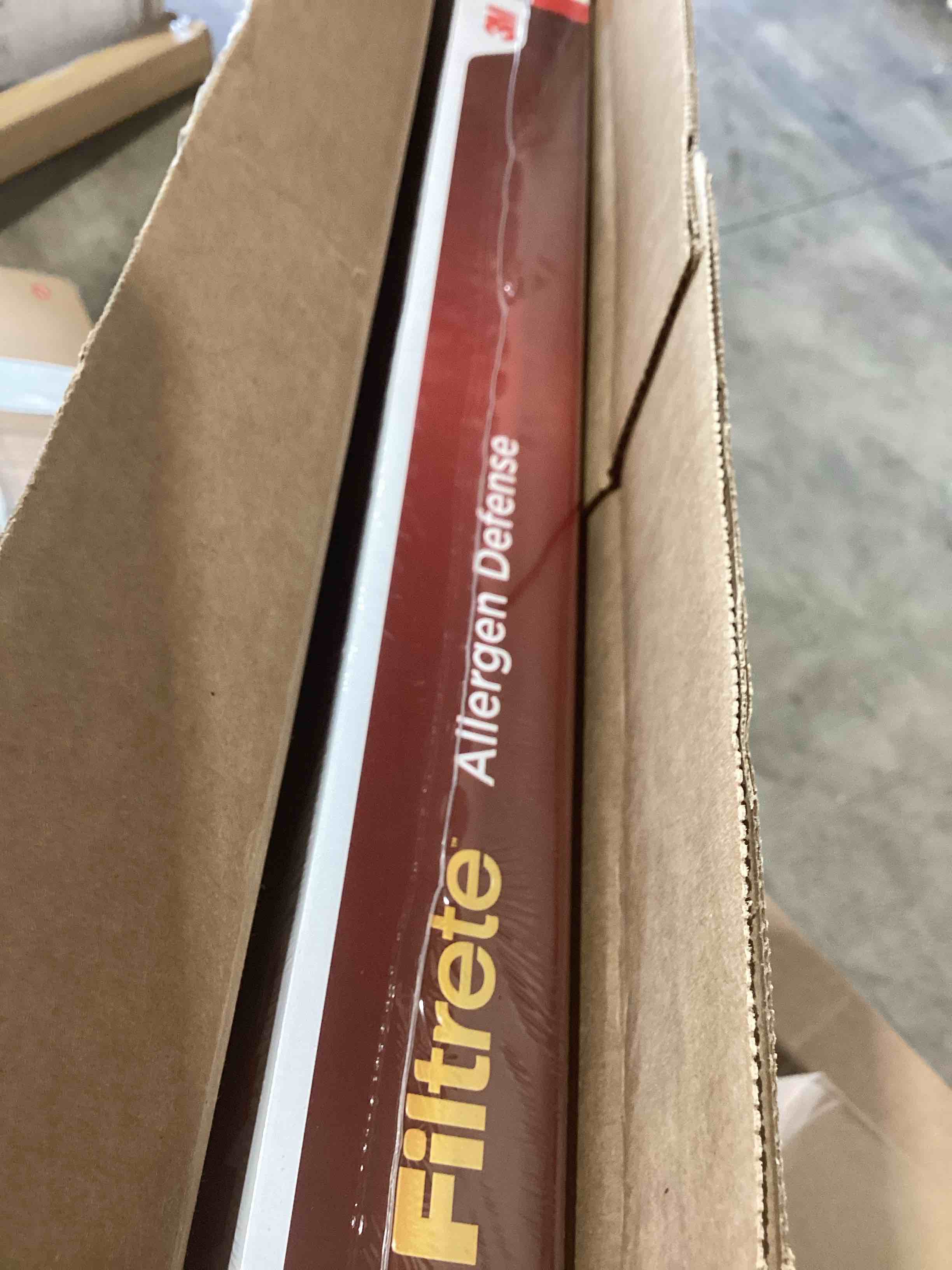 Condition photo showing New/Like New for filtrete 20x25x1 ac furnace air filter, merv 11, mpr 1000, micro allergen defense, 3-month pleated 1-inch electrostatic air cleaning filter, 2 pack (actual size 19.688 x 24.688 x 0.84 in)