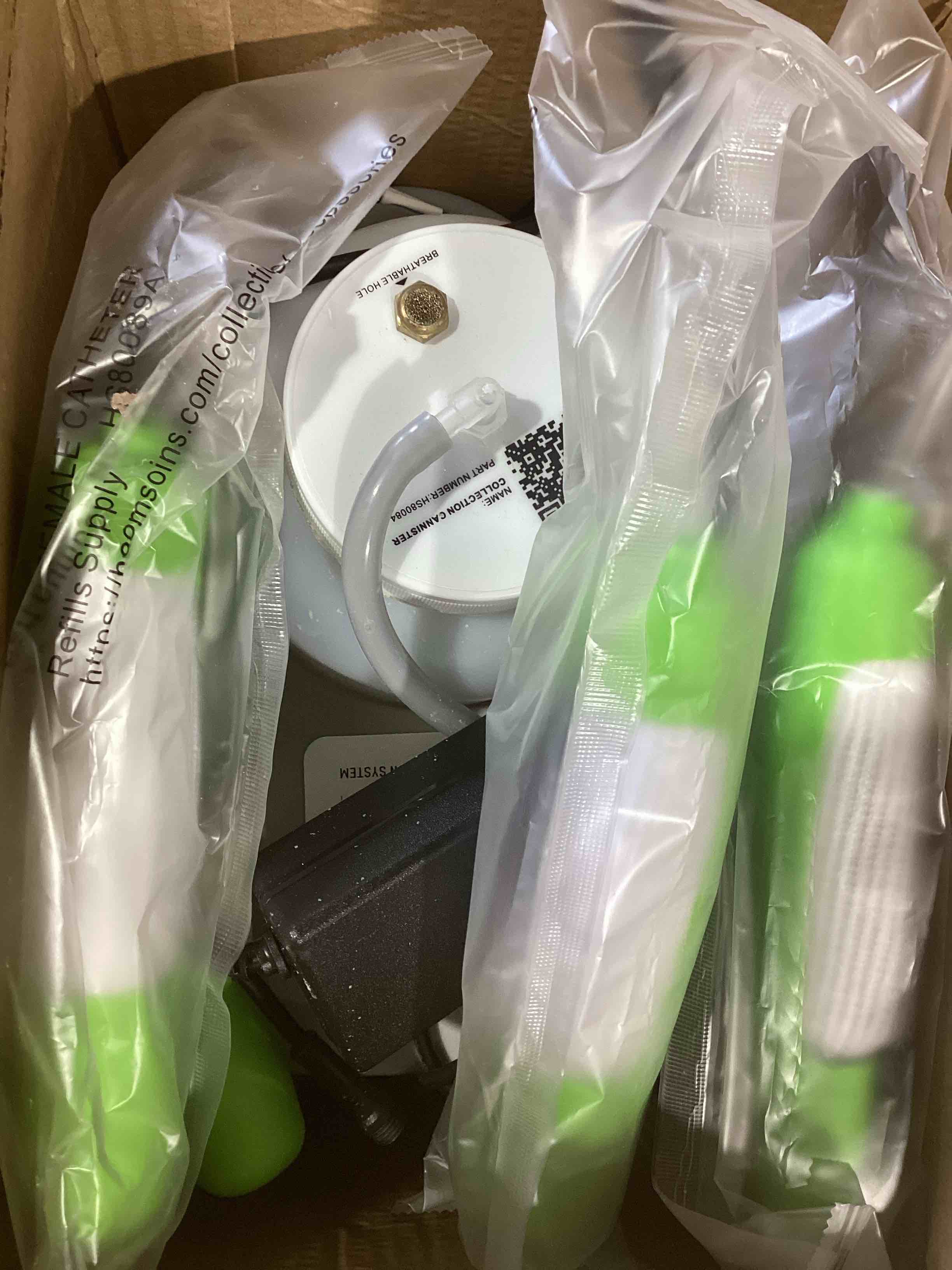 Condition photo showing Good Condition for wicks external catheter urine collection system for women use | comfortable, hands-free urine collection system for bedridden & nighttime use | worry-free protection & dignity