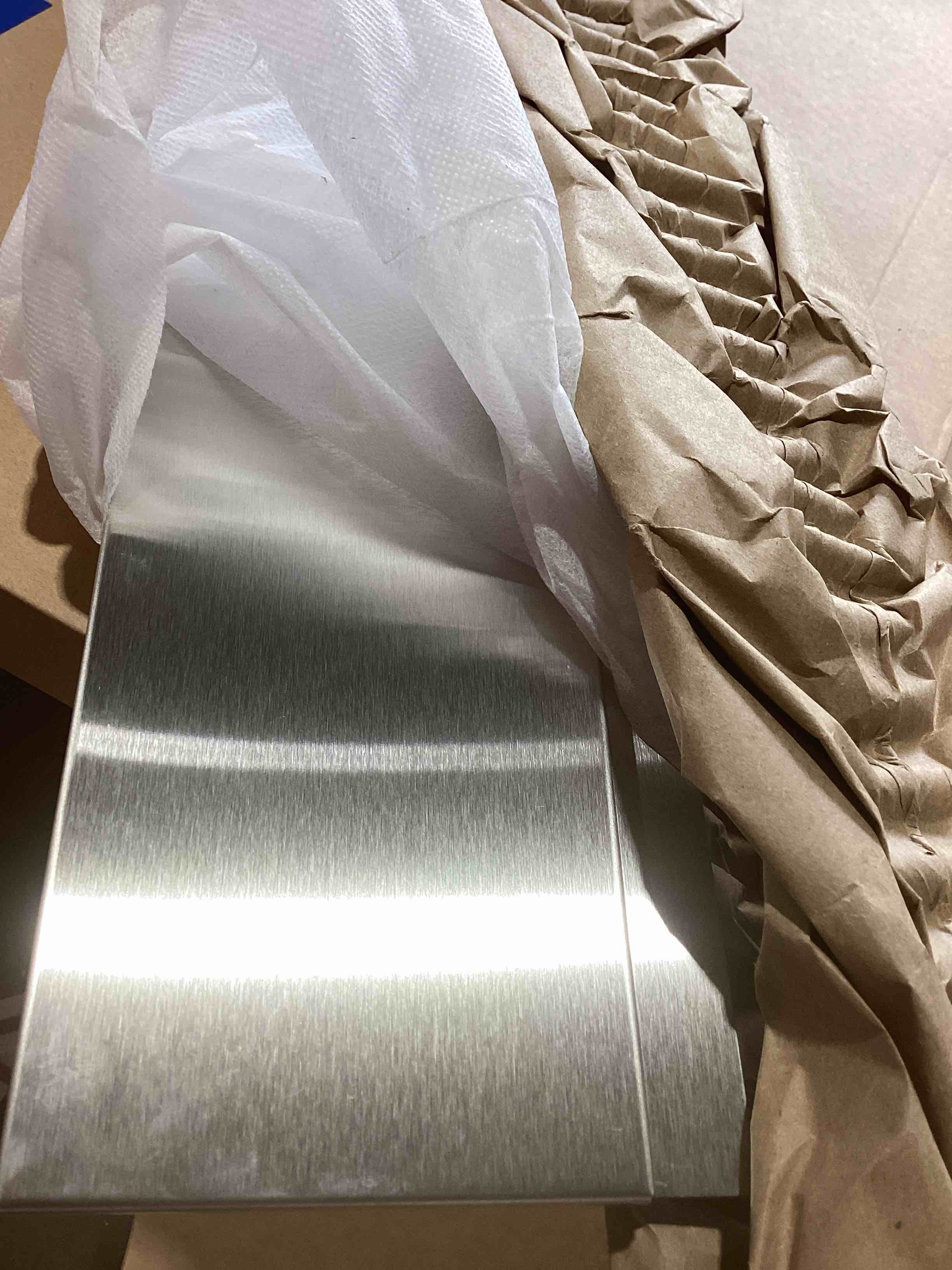 Condition photo showing Good Condition for frigidaire 11nbbkgdds front control freestanding range universal backguard, black stainless steel backsplash guard