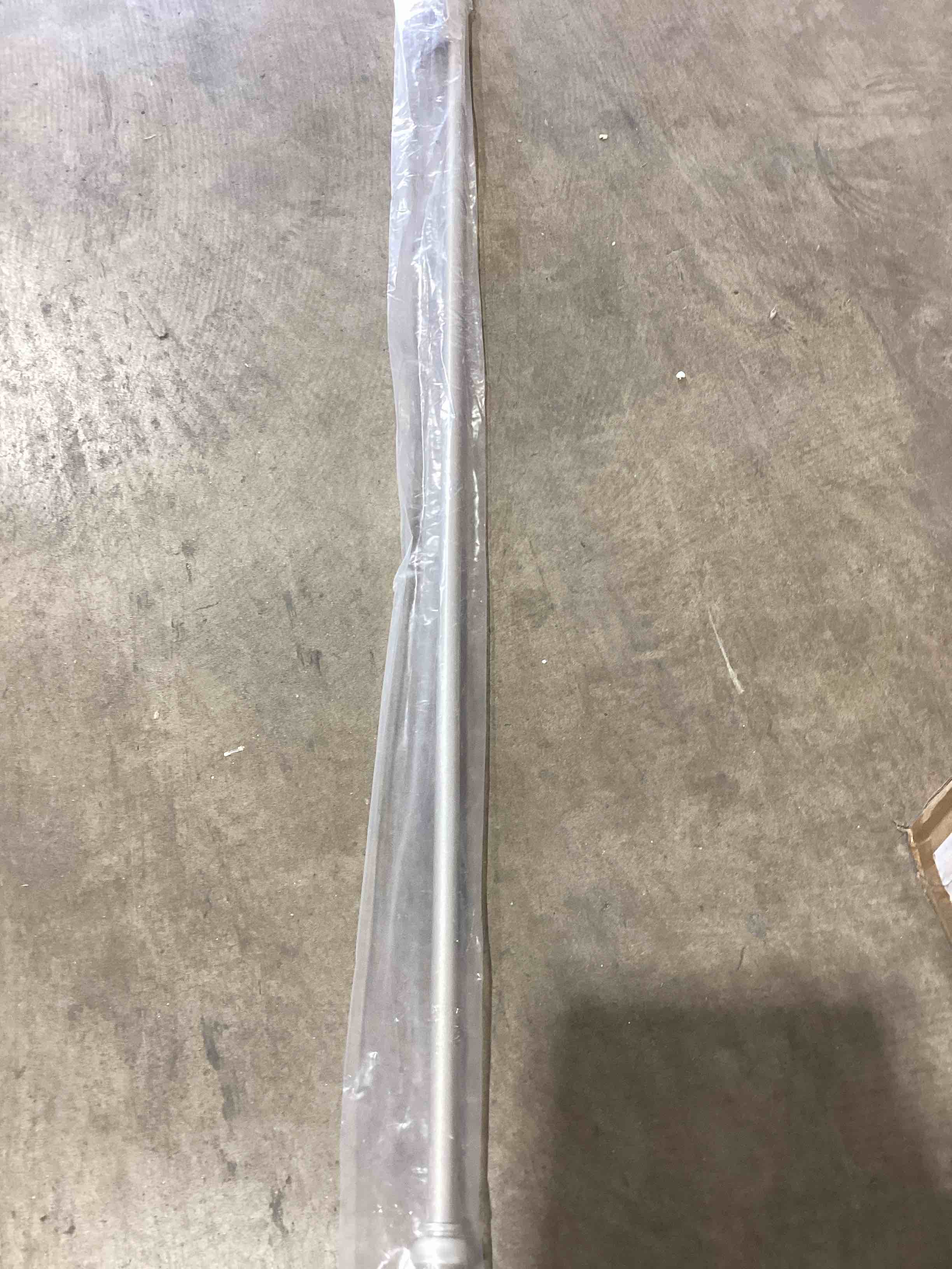 Condition photo showing New/Like New for kenney kendall knob window curtain rod, adjustable 48-86 inch, brushed nickel 48-86" brushed nickel