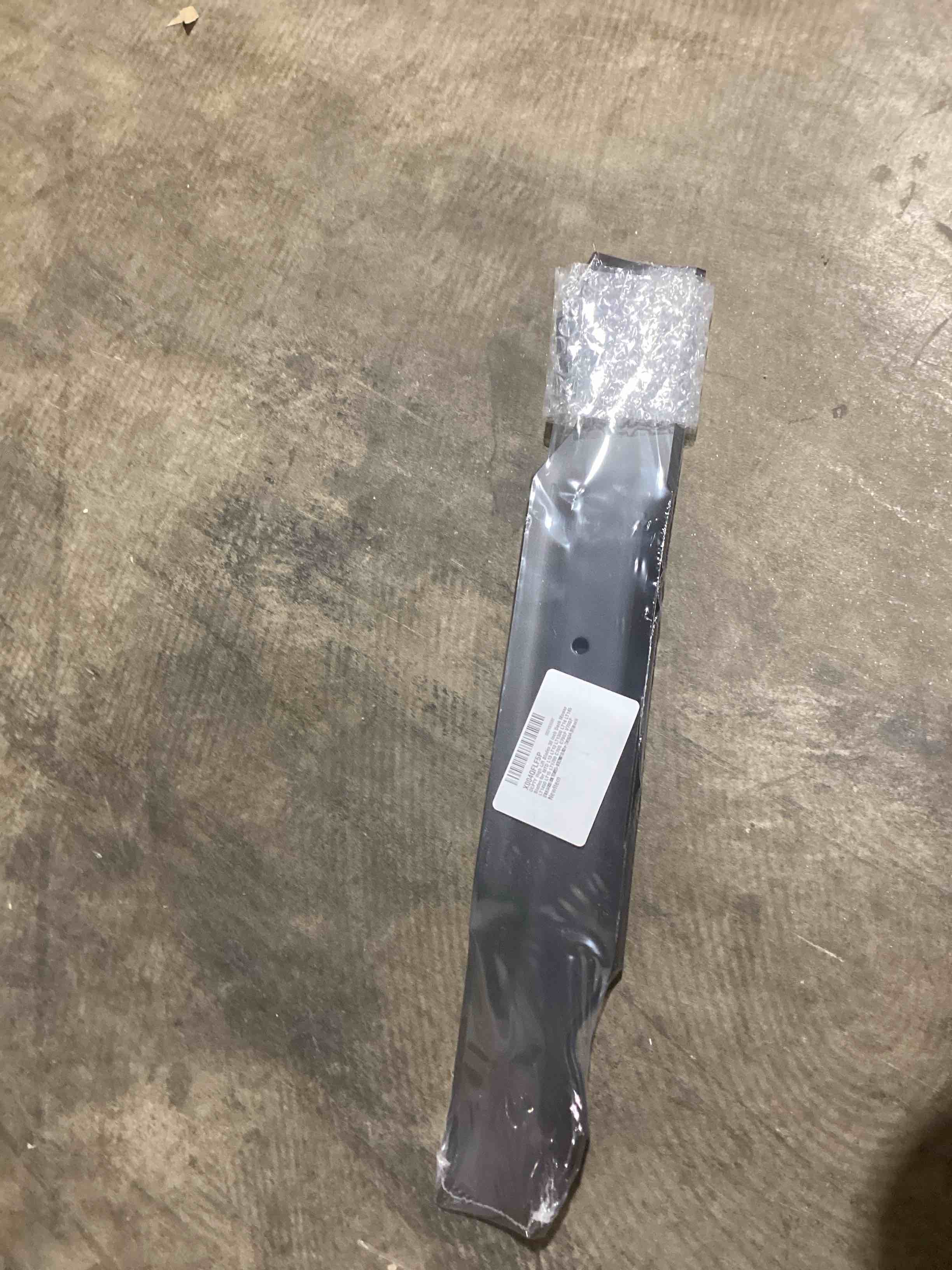 Condition photo showing New/Like New for lawn mower high-lift blades 2 pack replace for cub cadet mtd troy bilt 38 inch deck 742-0610 742-0610a 942-0610 942-0610a lt538g clt38g lt3812 lt3800 m115-38 m135-38 lt-145 lt-1450 lt1700