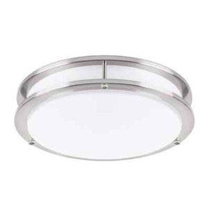 Hukoro Hanz 13 in. Brushed Selectable LED 2700K-5000K Flush Mount Ceiling Light
