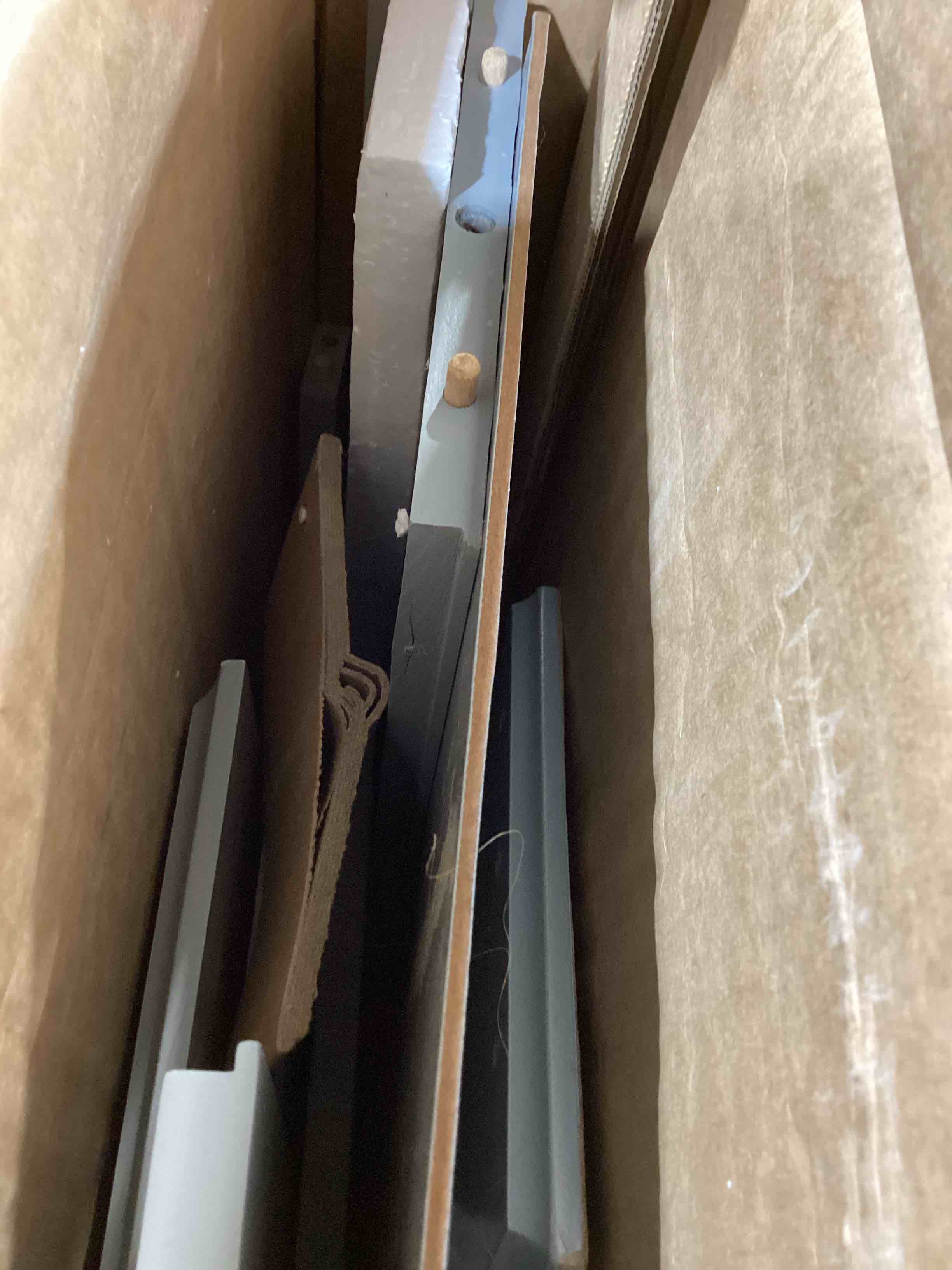 Condition photo showing As Is for riverridge ashland bathroom cabinet white single door compact wall mount storage medicine cabinet for bathroom