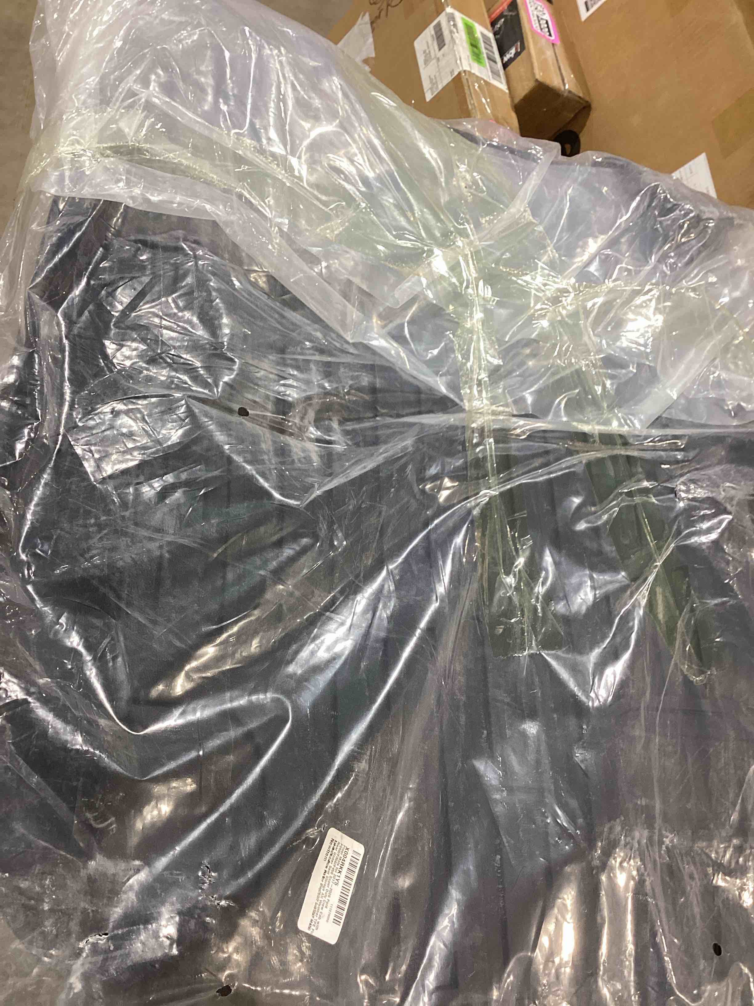 Condition photo showing Good Condition for custom fit floor mats for 2017-2025 ford f-250/f-350/f-450/f-550 super duty crew cab tpe all-weather car liners super duty truck floor liners, 1st & 2nd row, 3pcs black, mud proof & easy to clean