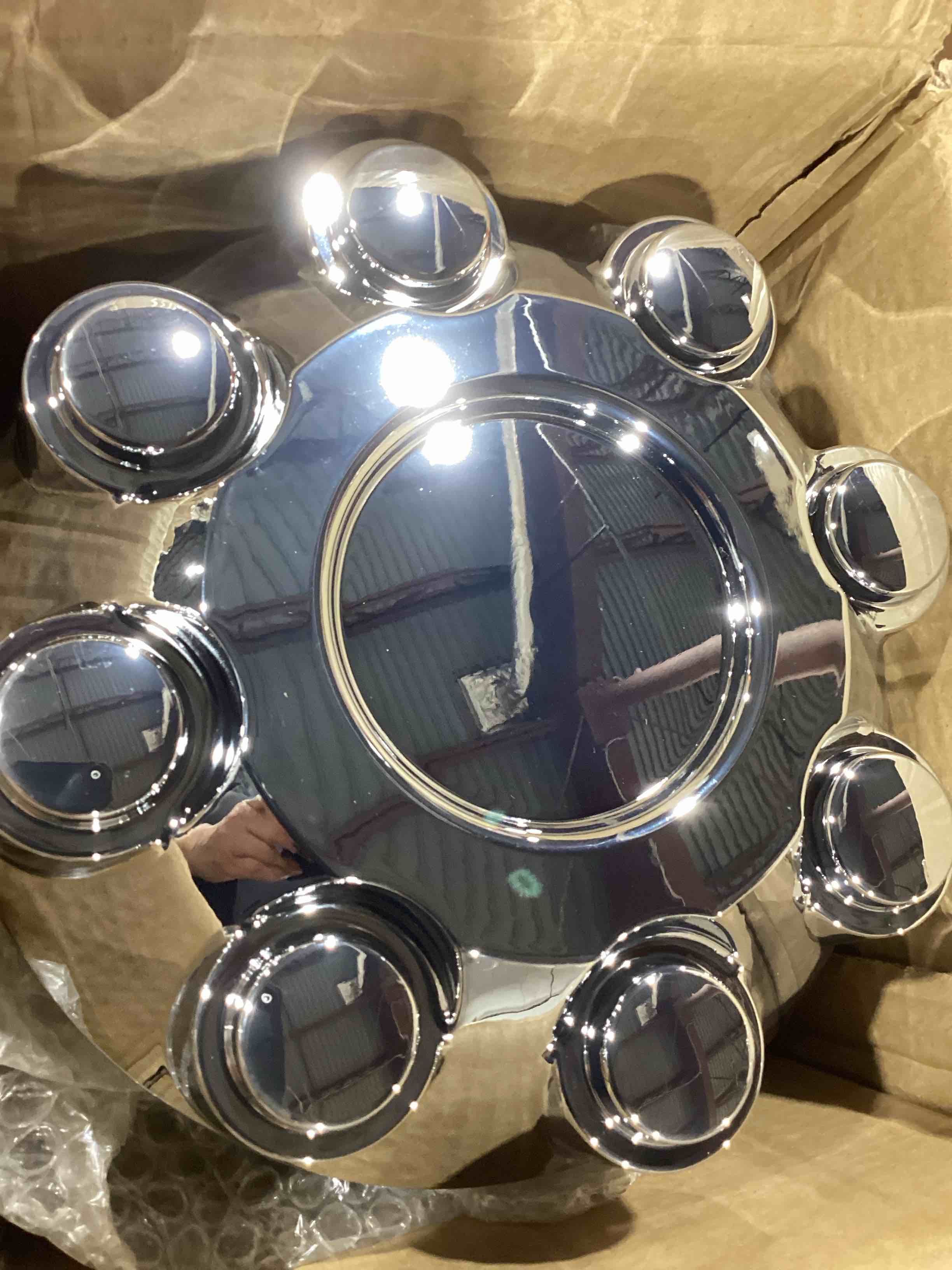 Condition photo showing New/Like New for pit66 4 pcs 8 lug covers, wheel center cap 17" chrome center hub caps fit dodge ram 1500 2006-2008/ ram 2500 2003-2013/ ram 3500 truck 2003-2012 52121450ad, 52121450ad.7, oxy18pakaa