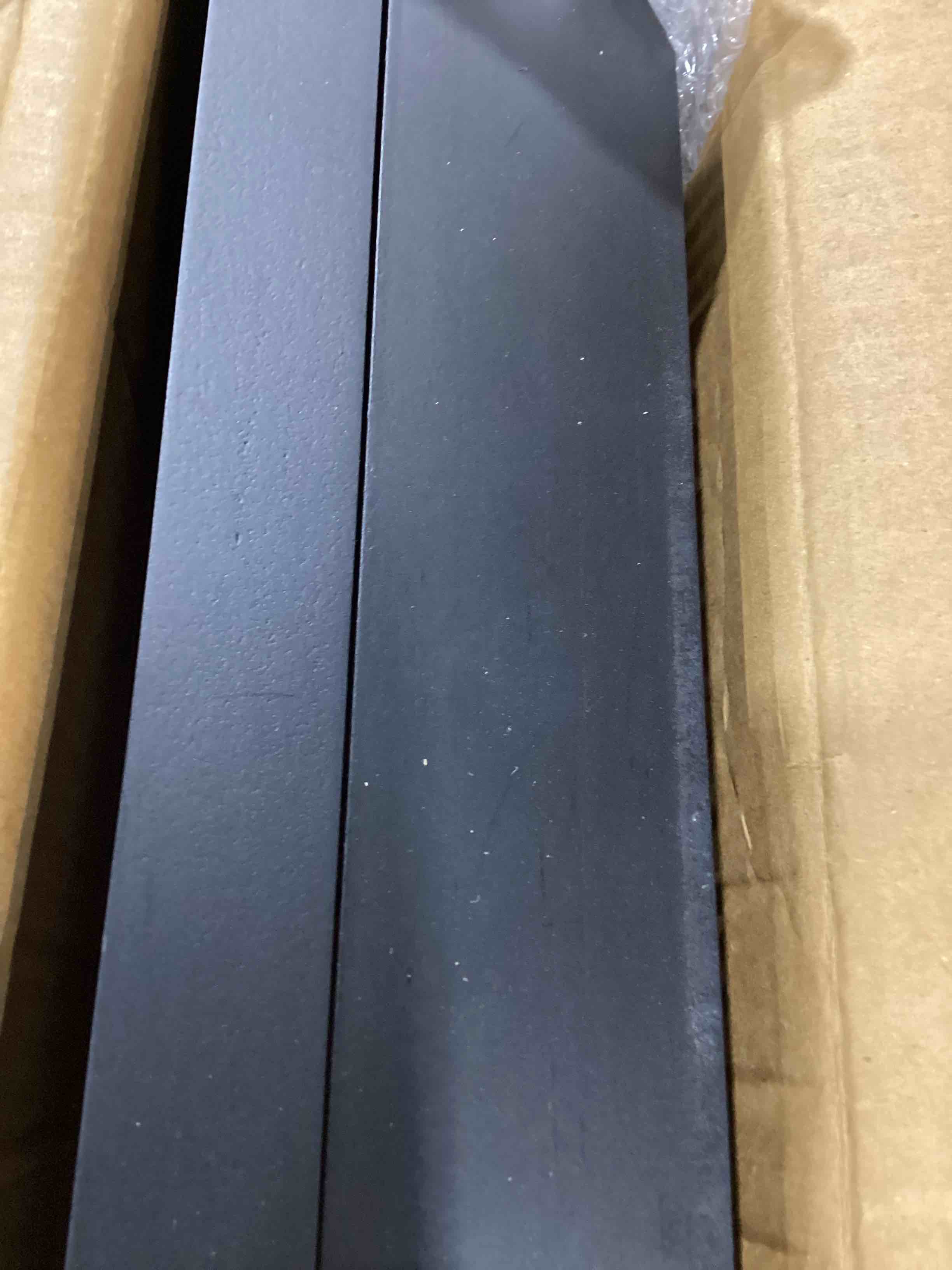 Condition photo showing Good Condition for large display case for 1/64 scale model cars, wall-mounted or freestanding wood display cabinet for hot wheels, rocks, challenge coins, mini toys, minifigures, uv protection shadow box, black classic black