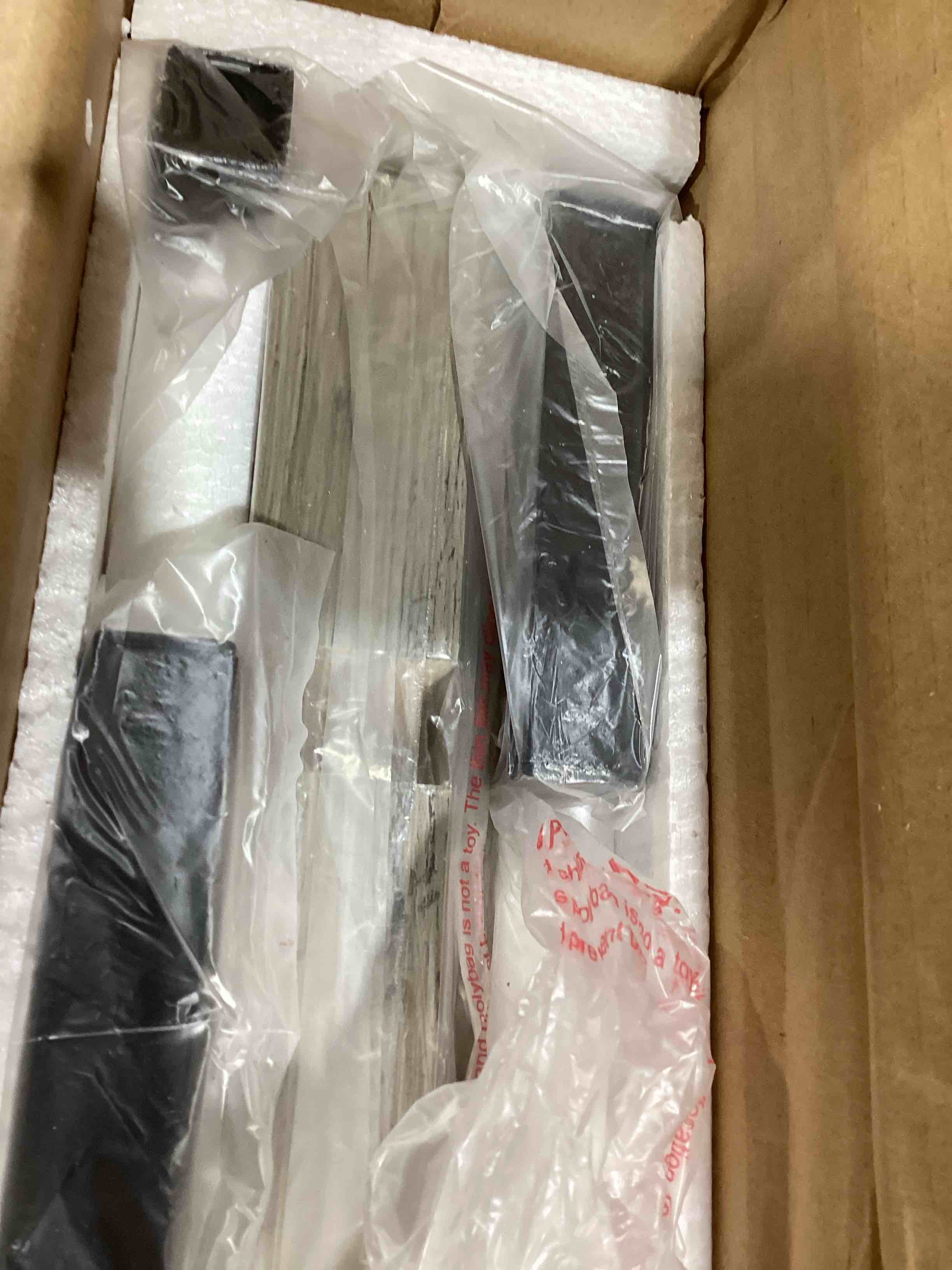 Condition photo showing New/Like New for wall mounted bookcase 4-tier vintage open industrial tall shelf with hooks/rack(acorn)