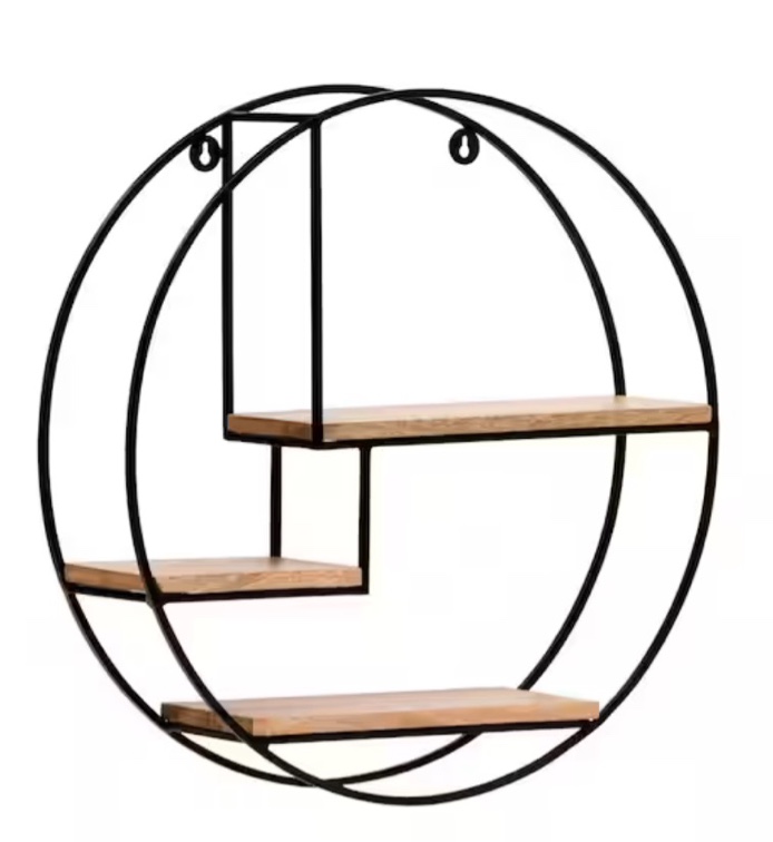 Madeleine Home Marly Round Floating Wall Shelf - 19.50 x 19.50 x 4.75