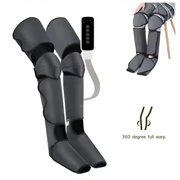 leg massager with heat and air compression, leg compression massager for circulation and pain relief, 3 modes 3 intensities 2 heat levels, gift for family friend