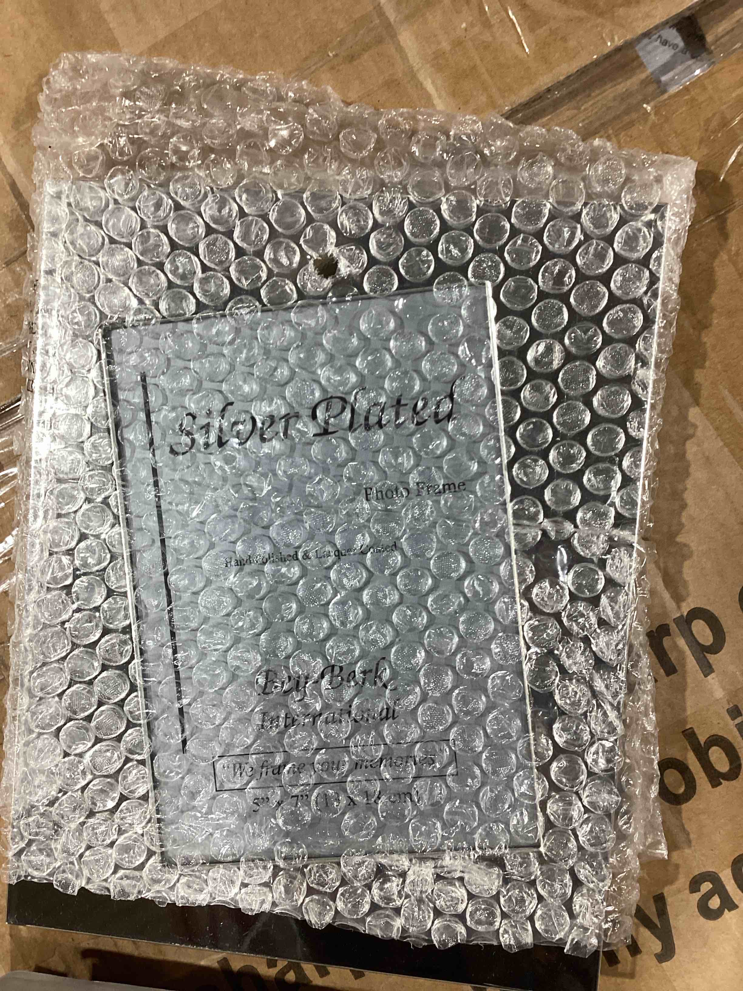 Condition photo showing New/Like New for bey-berk international silver plated picture frame - silver plated - 5 x 7 in.