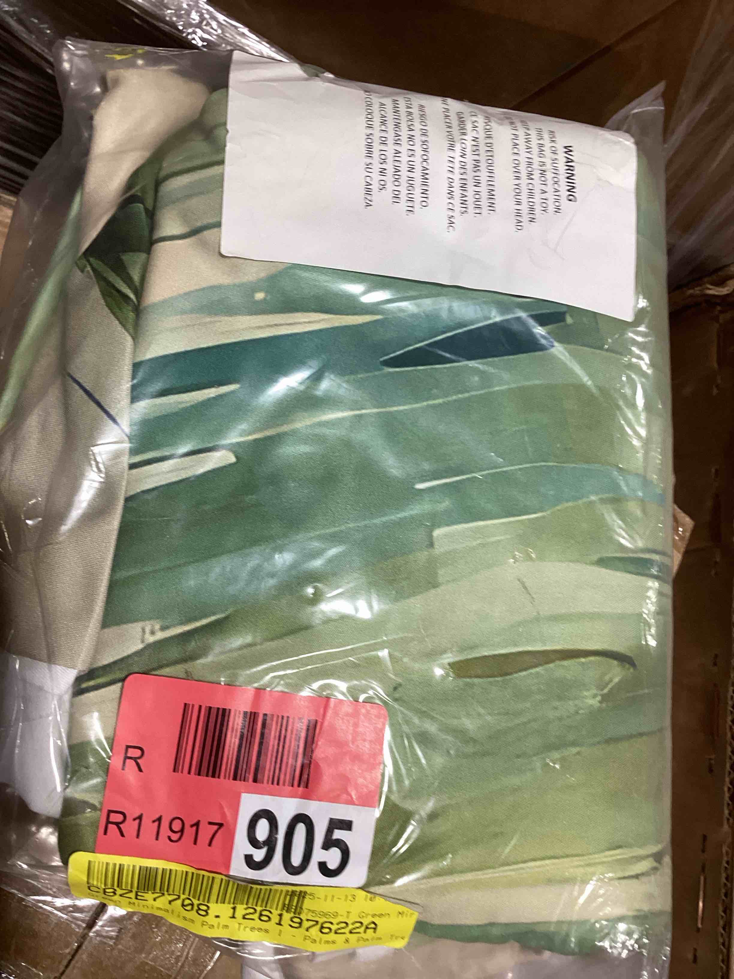 Condition photo showing New/Like New for tropical duvet cover set - oceanic foliage botanical pattern i