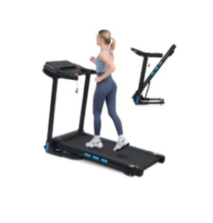 Electric Treadmill for Home with Incline, 3.5HP Folding Treadmill, 10 MPH Speed, 350 lb Capacity, Heart Rate Sensors, Bluetooth Speaker, USB & Type-C Charging