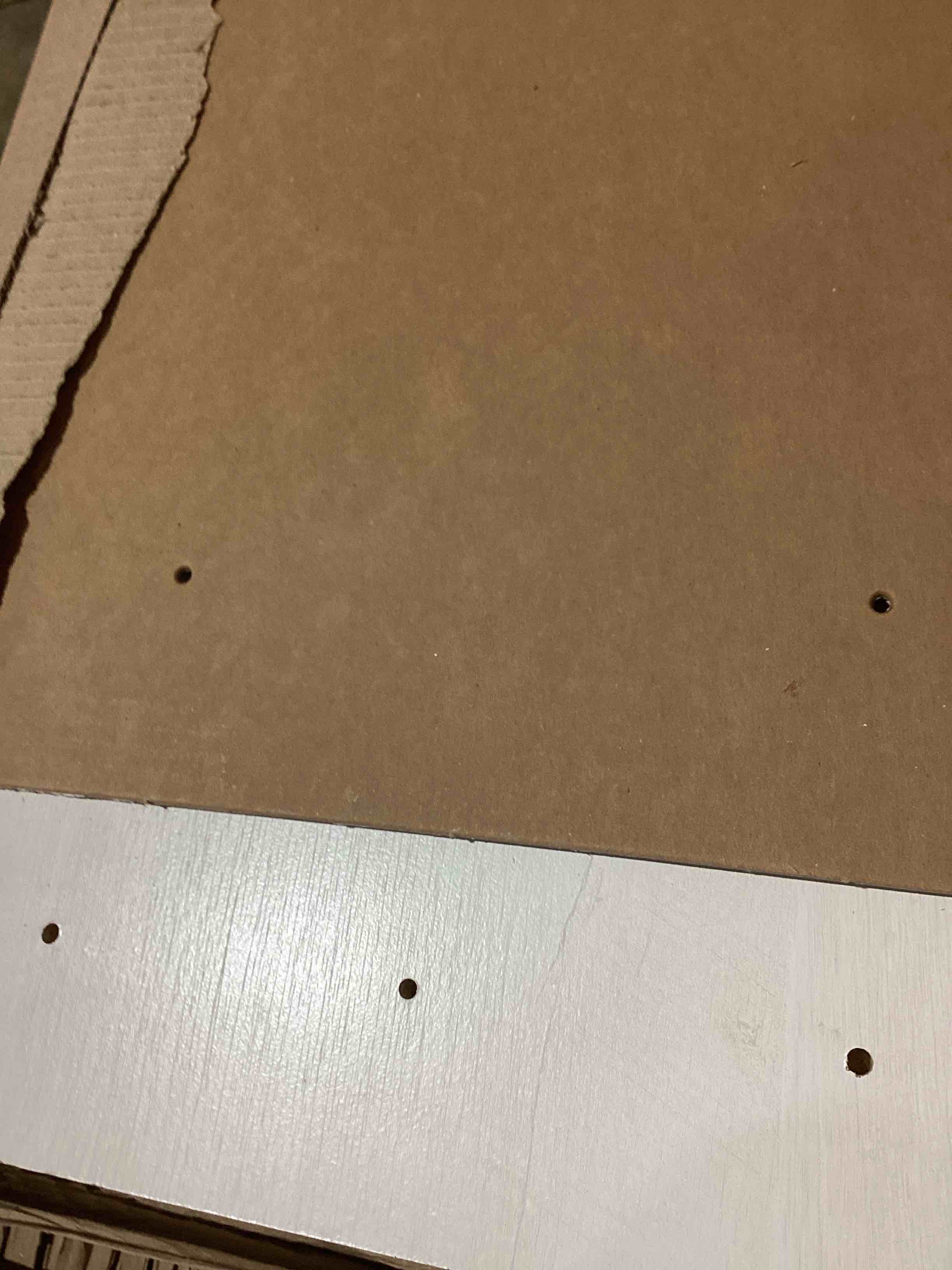 Condition photo showing New/Like New for vanity/desk storage  side cabinet  color white 
