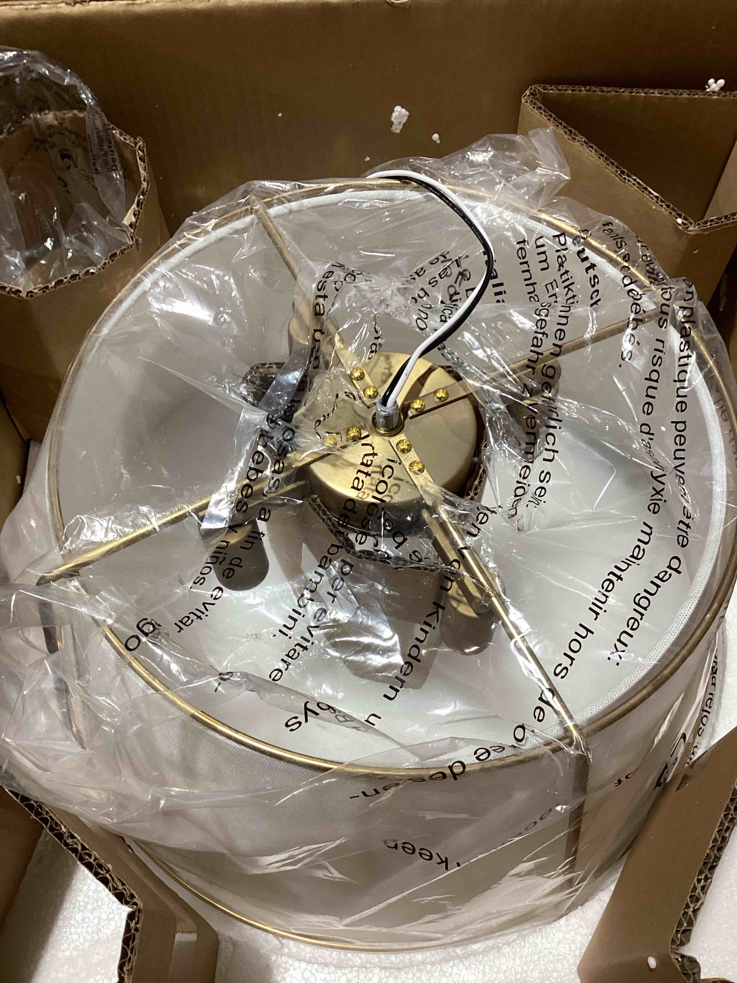 Condition photo showing Good Condition for nyjel linen semi flush mount 4387481542