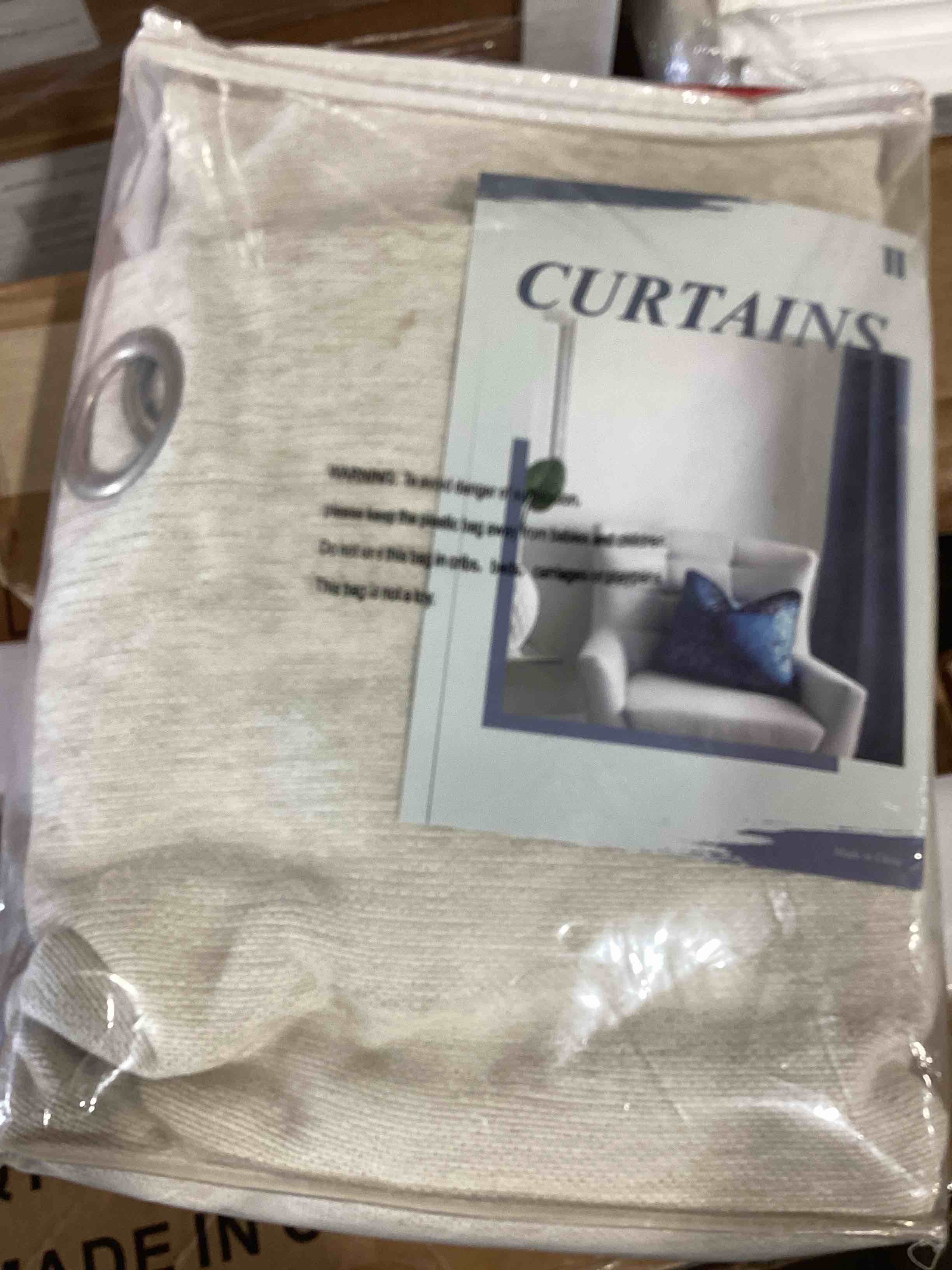 Condition photo showing New/Like New for 10 m4. soft chenille textured thermal insulated room darkening grommet
