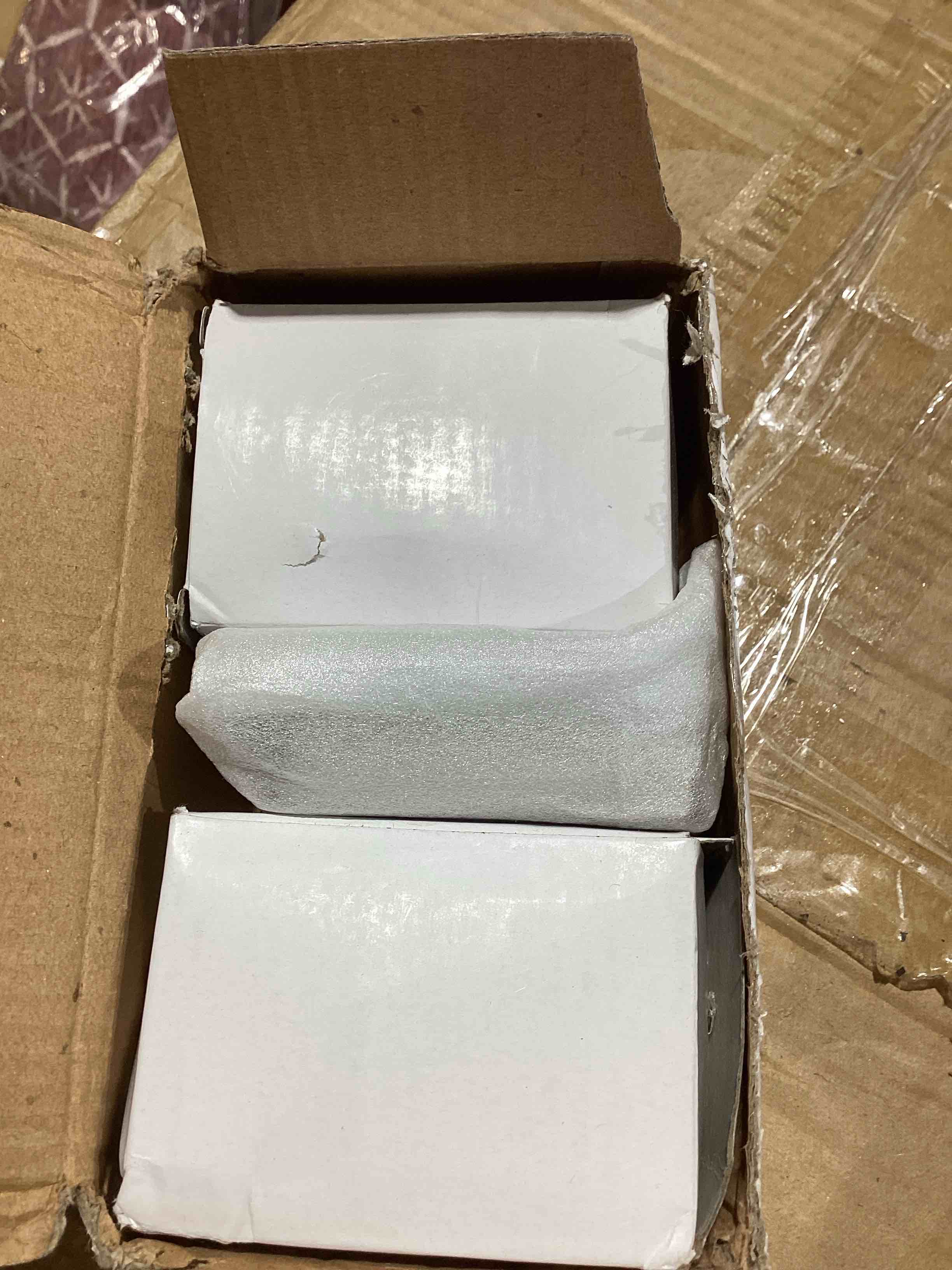 Condition photo showing New/Like New for glass door knobs interior with lock, crystal door knobs round privacy clear bubble for bed bath brushed nickel