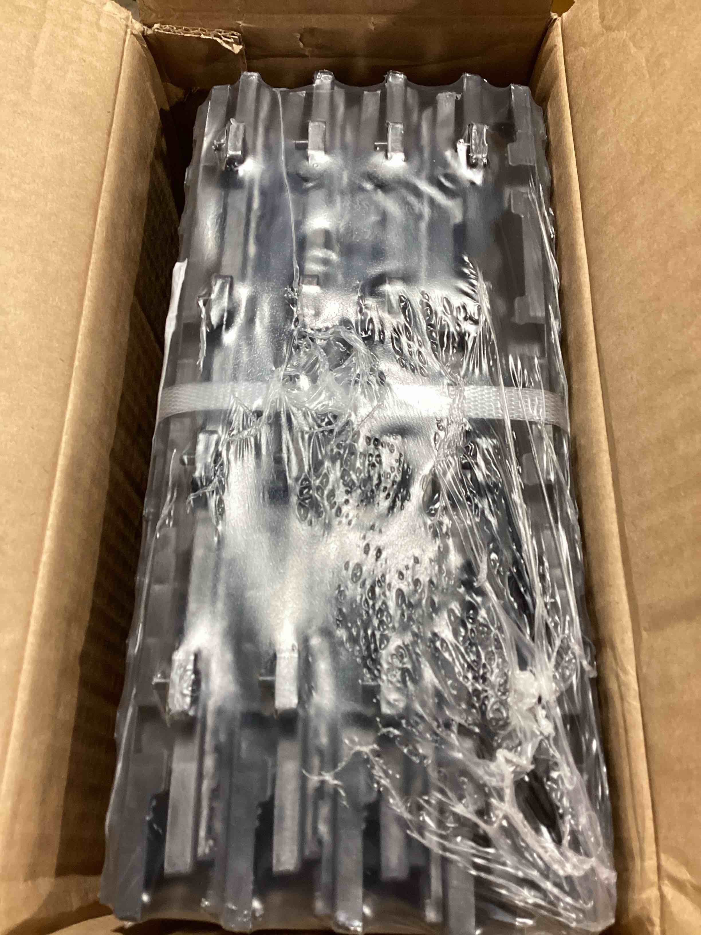 Condition photo showing New/Like New for patio interlocking deck tiles, 12"x12" square composite decking tile