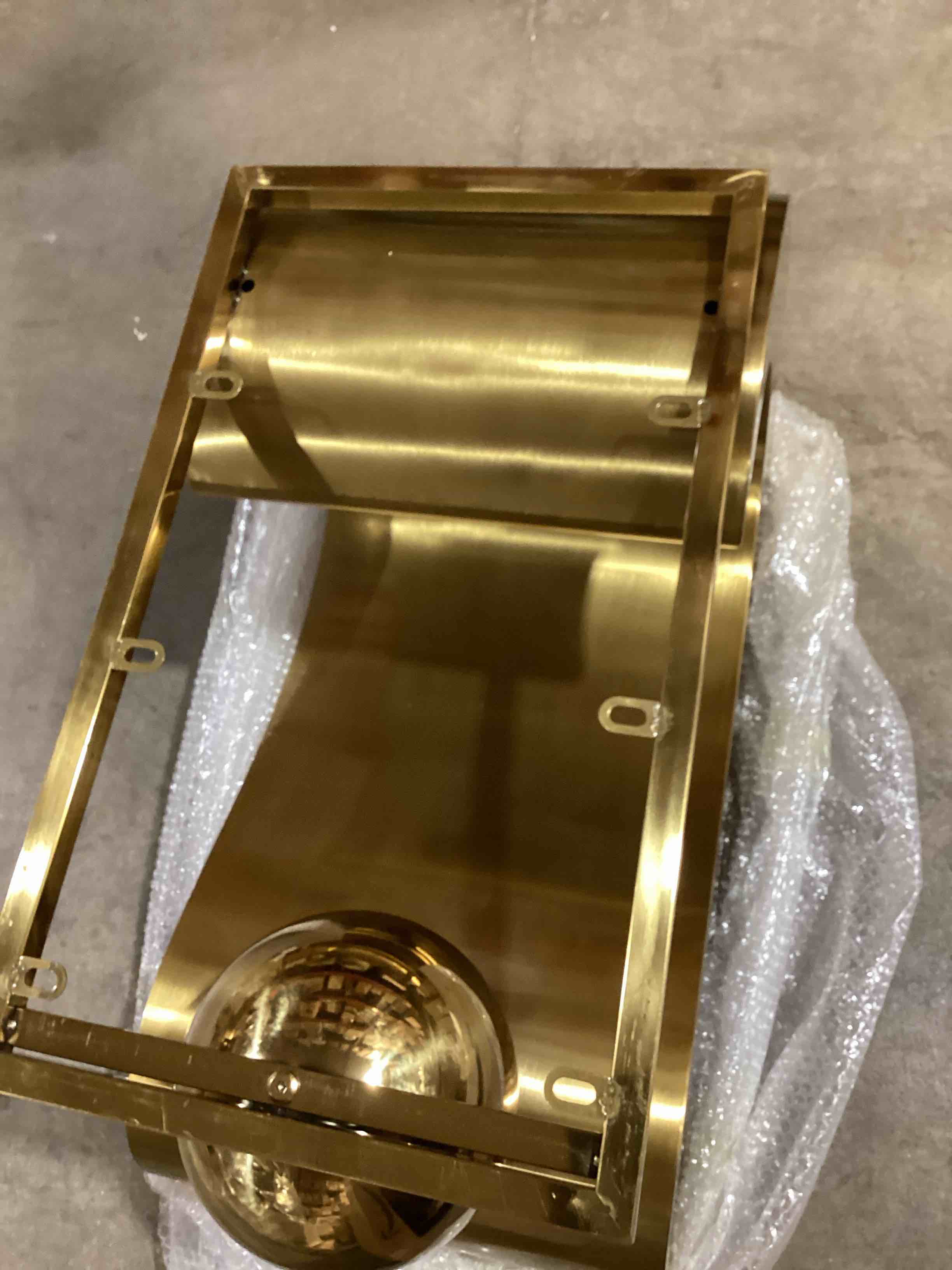Condition photo showing Good Condition for stainless steel table base table  golden