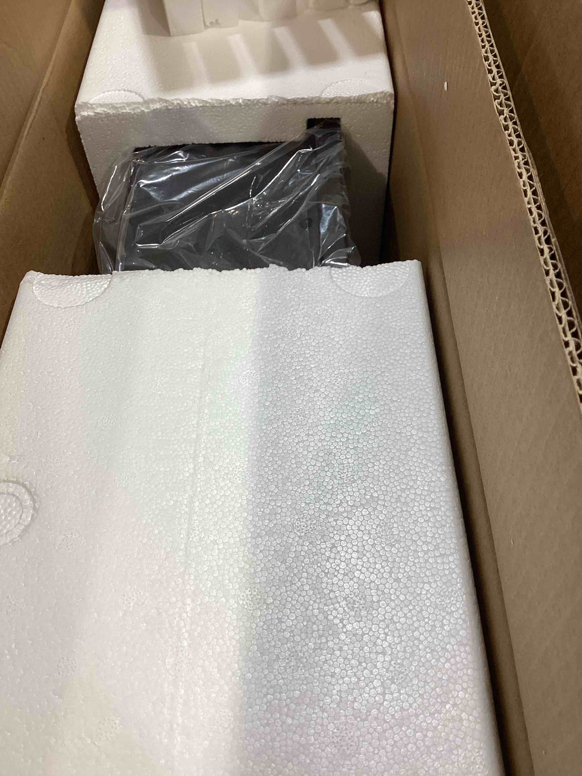 Condition photo showing New/Like New for 36-inch 3-sided electric fireplace