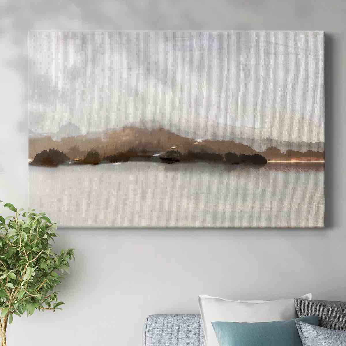 Slauson Mountain at Dusk-Gallery Wrapped Canvas similar 