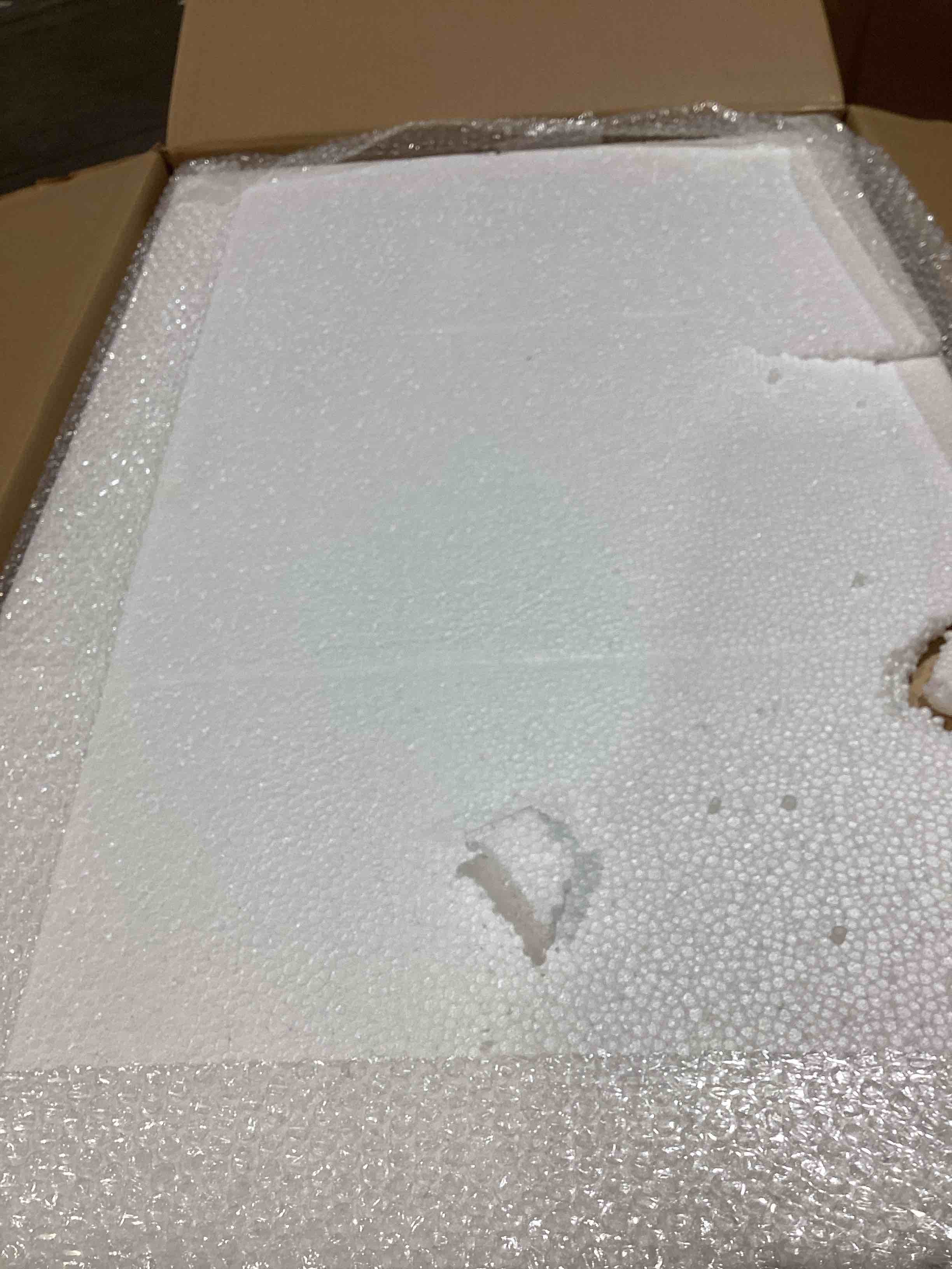 Condition photo showing New/Like New for disar 36'' shaker style bathroom vanity, solid wood frame & doors, plywood cabinet construction, fully assembled, modular design for custom bathroom storage (white)