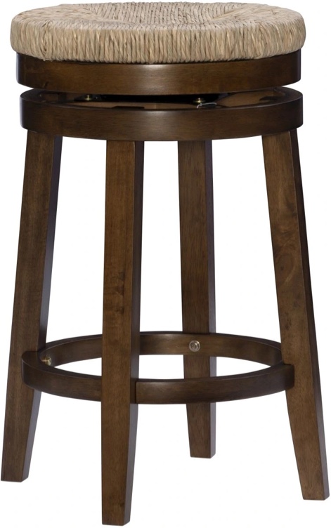maya brown walnut counter stool